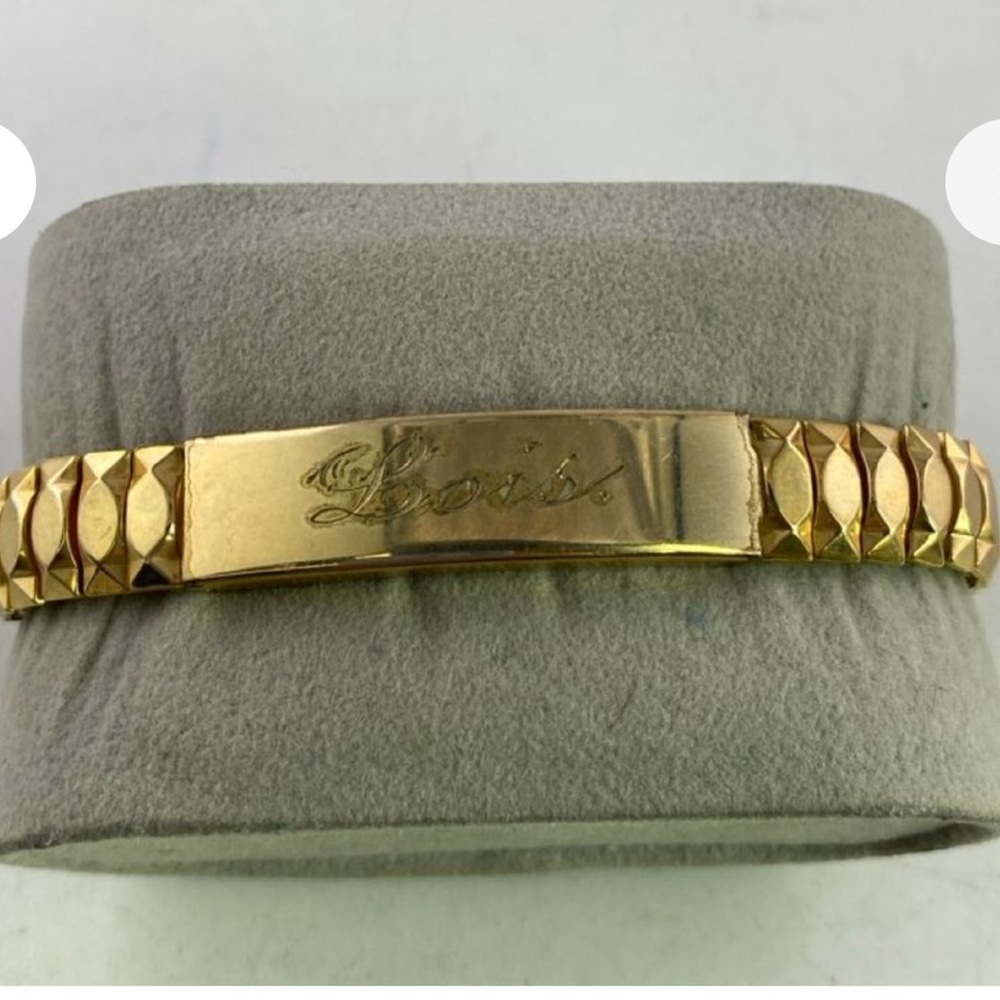 Vintage Speidel Sweetheart Bracelet 10K GF Engraved with picture